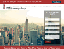 Tablet Screenshot of igmbrokerage.com